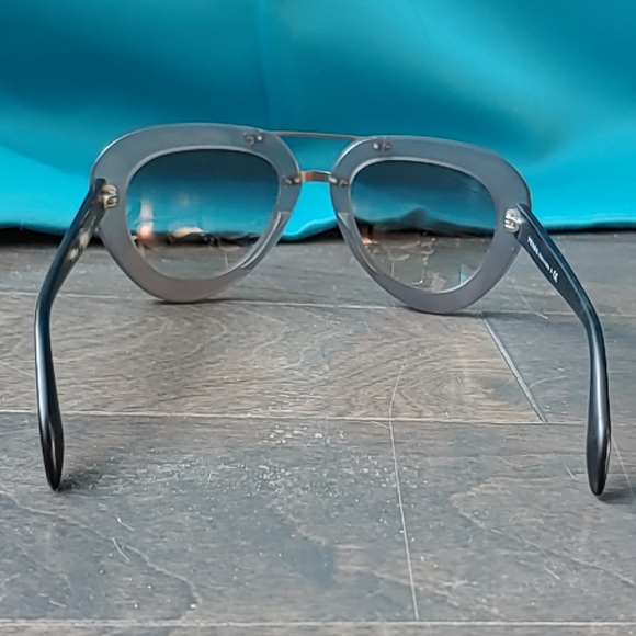 Prada Aviator Gray Aviator Sunglasses - Picture 3 of 6
